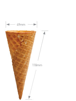 Flat Top Waffle cones size A - 336