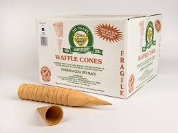 Natural Top - Waffle cone size B - 312