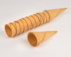 Flat Top Waffle cones size B - 288