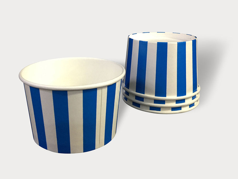 Blue Paper Cup Large (8 oz / 3 Scoop Size) - 100 | Product – Gelato Supply