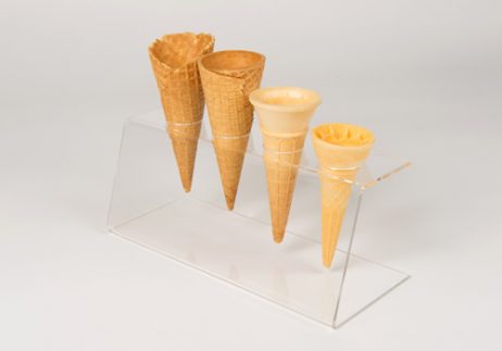 perspex cone stand 4 holes