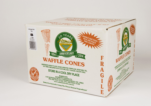 flat top waffle cones